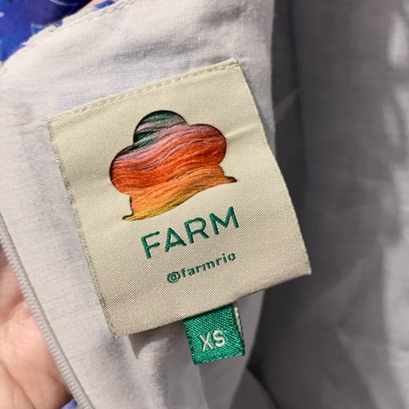 FARM rio puff sleeve cotton tile blouse - Picture 7 of 12